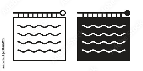Tableau sur toile Handloom icon concept design set. Icon Element For Design