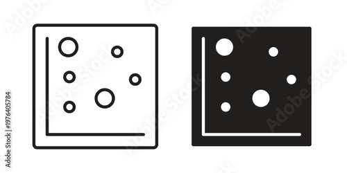 Heat Map icon concept design set. Icon Element For Design