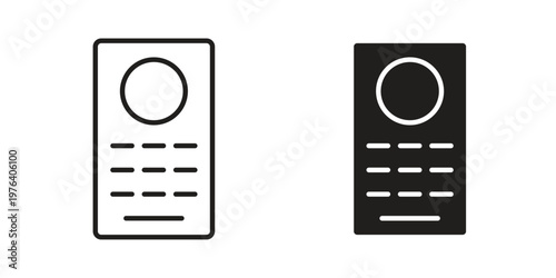 Intercom icon concept design set. Icon Element For Design