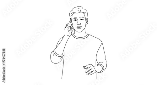 A concerned man holding a smartphone to his ear, engaged in a conversation while gesturing with his other hand, conveying worry or seriousness.