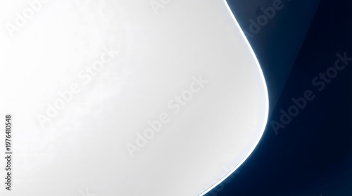 Abstract shape with bright glow on dark background. workstation setup, professional workspace hardware, dual monitor, enterprise desktop, productivity hardware background, copy space