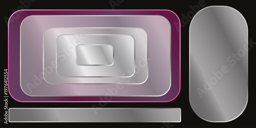 Stunning glass effects exploring layered reflections and transparent shapes in modern digital art