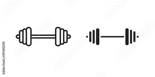 Gym icon collection on white background. Vector icon art.