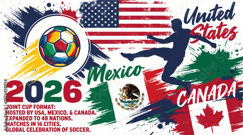 2026 joint cup format usa mexico canada host soccer event with global celebration