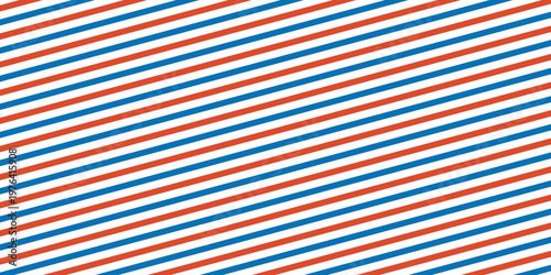 Classic Barbershop Pole Red, White, and Blue Diagonal Stripes Pattern Background