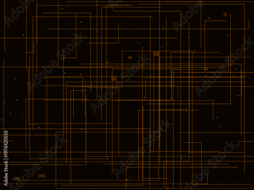 Digital Circuit Board Electronic Network Pattern Design