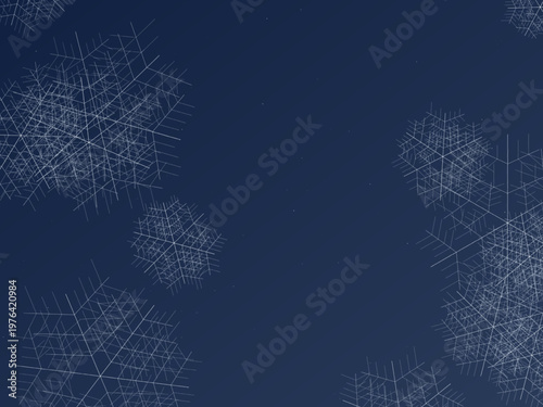 Frost Crystal Ice Pattern Winter Snowflake Background