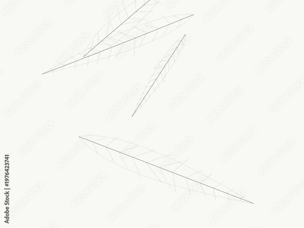 Obraz premium Leaf Vein Branch Pattern Natural Eco Design Backdrop