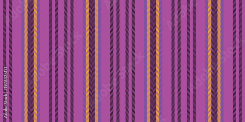 Srend stripe fabric texture, comfort pattern lines textile. Vape vertical vector seamless background in bright and black colors.