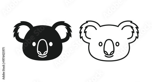 Cute Koala Illustration Designs for Kids Vector