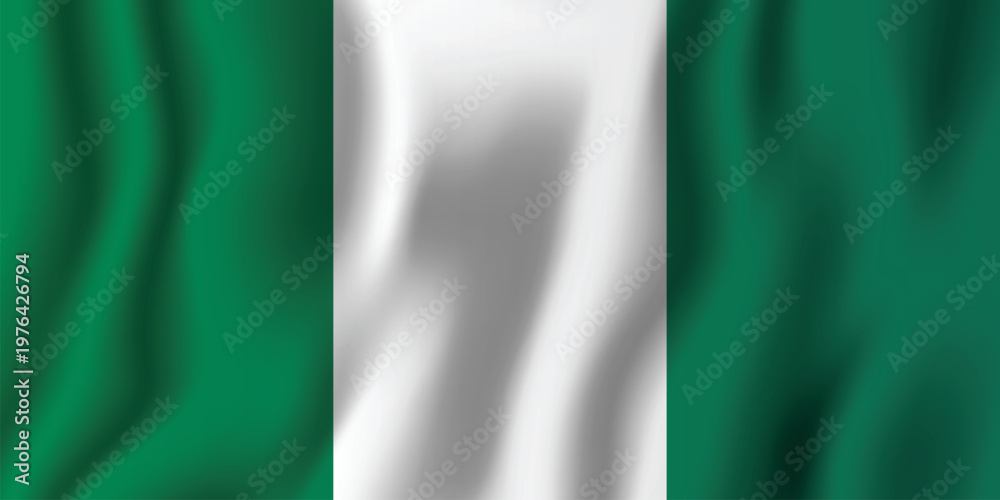 Obraz premium Saudi arabian flag a vertical tricolor of green and white