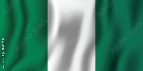 Saudi arabian flag a vertical tricolor of green and white