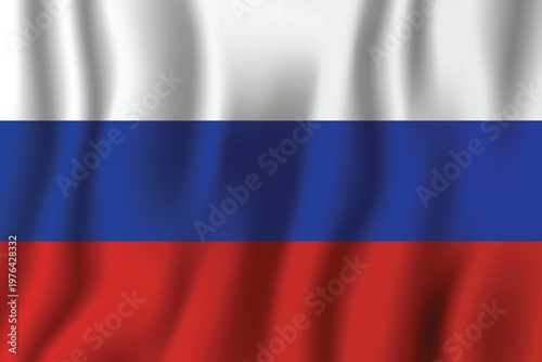 Waving russian flag a symbol of national identity and sovereignty