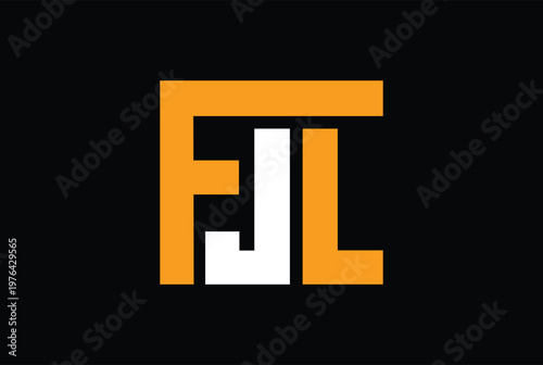 FJL OR LJF Creative business logo vector illustration.