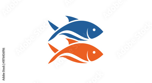 Two colorful fish swimming together.