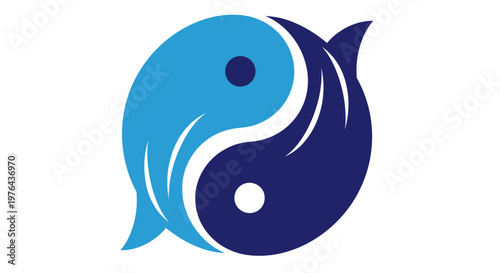 Yin Yang Symbol Graphic Design.