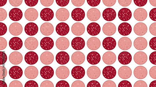 slice of ham seamless pattern
