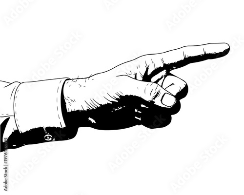 The Guiding Gesture: A close-up, high-contrast image shows a human hand extending and pointing with conviction. Evoking a sense of direction, instruction, or a decisive emphasis. 