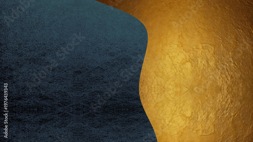 しわのある金箔がある背景素材　AI生成素材