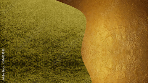 しわのある金箔がある背景素材　AI生成素材