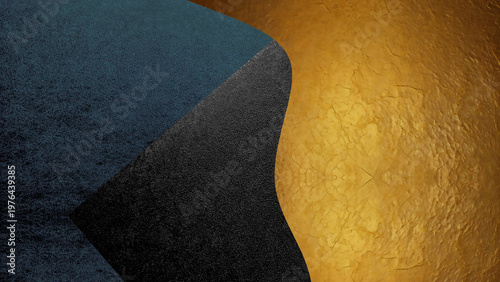 しわのある金箔がある背景素材　AI生成素材