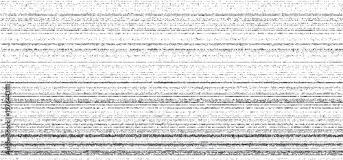Glitch TV Noise Static VHS Texture. Retro Television Screen Background. Vintage Pattern with Black and White Vector TV Noise Effect.