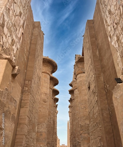 Schilderij op canvas A view from the Karnak Temple in Luxor, Egypt.