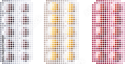 Colorful pills and dots pattern, pharmaceutical inspired design. Vector png collage isolated on transparent