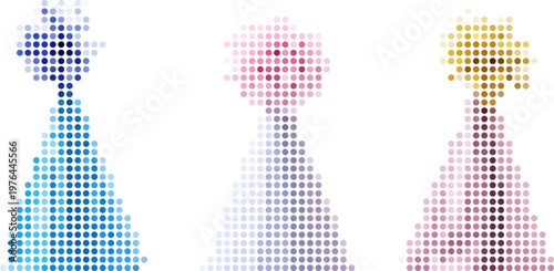 Vibrant dotted hat art with colorful patterns for fashion design. Vector png collage isolated on transparent
