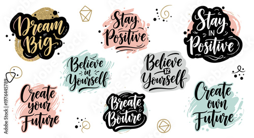 Inspirational quotes and motivational phrases.