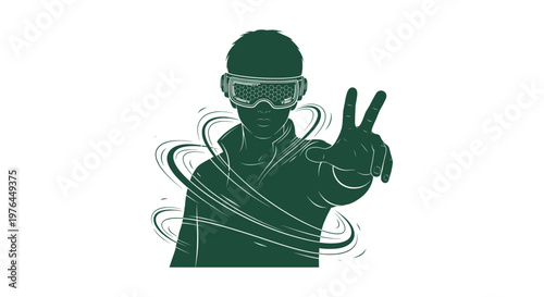 Orange line art vector of a camping tent in the mountains with rising sun for outdoor adventure.