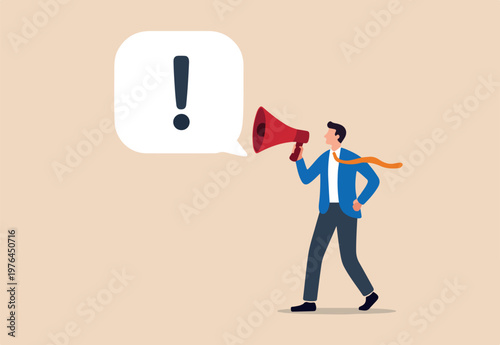 Storytelling, the art of communication or telling and share idea, inspiration, promote marketing campaign in advertising concept, smart businessman marketer using megaphone to tell their story
