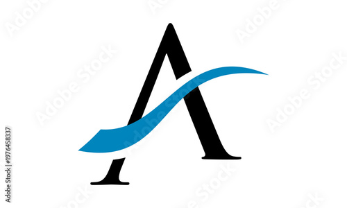 initial A letter logo