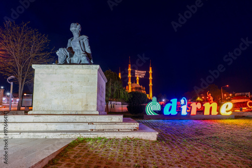 Edirne, one of the former capitals of the Ottoman Empire, with its four-minaret Selimiye Mosque, bridges and other mosques, photographed in the light of sunrise and sunset.