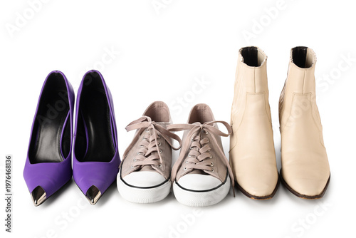 Stylish high heels with boo...