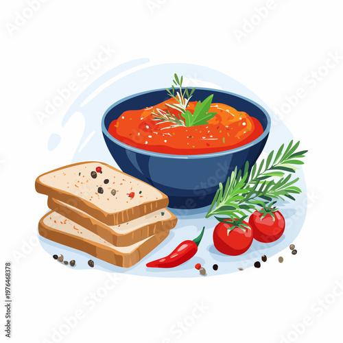 Lyutenitsa Aufstrich modern serviert