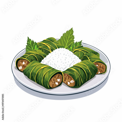 Sarmi gefüllte Weinblätter