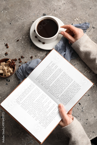 Woman with cup of coffee re...