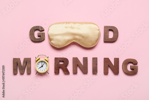 Alarm clock, sleep mask and...