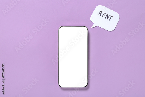 Blank mobile phone and spee...