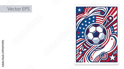 USA Football World Cup 2026 Flat Poster