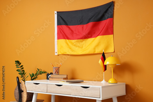 Interior of stylish room wi...