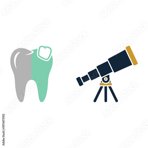 Exploring Oral Care and Celestial Wonders Essential Icon Set for Diverse Themes