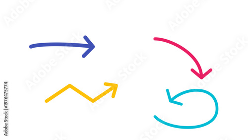 A colorful arrow icon with the word change