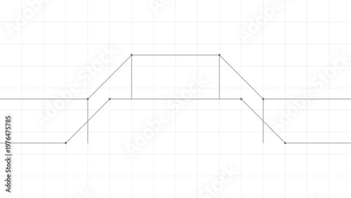 A diagram of a line that is drawn in the same way