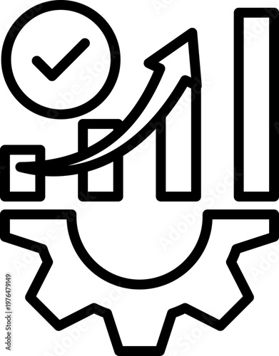 Performance Management line icon