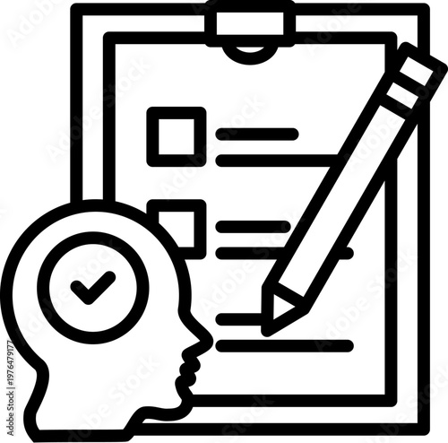 Self Assessment line icon