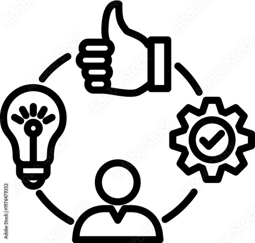 Competency line icon