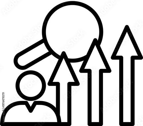 Performance Review line icon