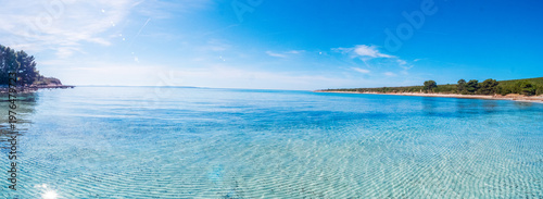 Parzine Beach, Ilovik, Croatia, in springtime